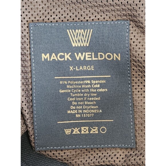 Mack Weldon Pants Men's XL Blue Performance Tech Golf Stretch Quick‎ Dry Tapered - Picture 3 of 4